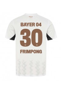 Bayer Leverkusen Jeremie Frimpong #30 Voetbaltruitje Uit tenue 2024-25 Korte Mouw